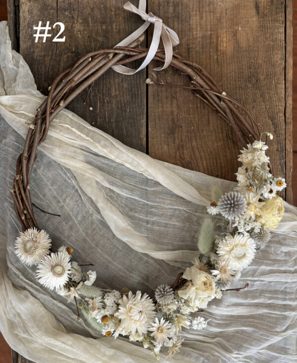 Dried Flower Wreath 12 inch - Image 2