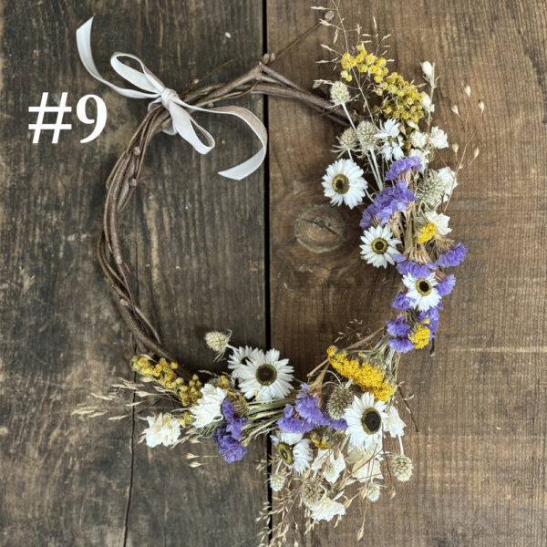 Dried Flower Wreath 8 inch - Image 9