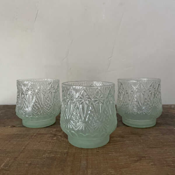 Medium Aqua Glass Votive