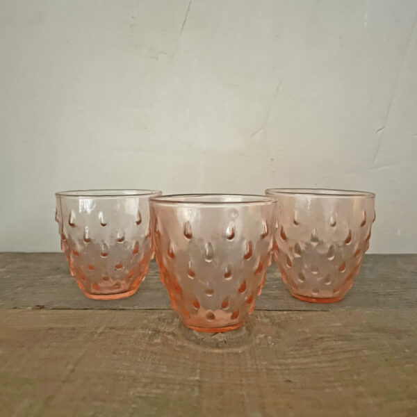 Medium Pink Glass Votive
