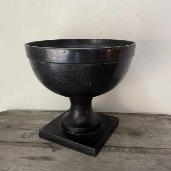 Large Metal Black Urn
